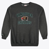 Mitchell & Ness - Memphis Grizzlies Hardwood Classics Big & Tall Crewneck Sweatshirt - Heather Charcoal