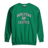 Mitchell & Ness - Boston Celtics Hardwood Classics Big & Tall Crewneck Sweatshirt - Heather Kelly Green