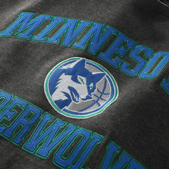 Mitchell & Ness - Minnesota Timberwolves Hardwood Classics Big & Tall Crewneck Sweatshirt - Heather Charcoal