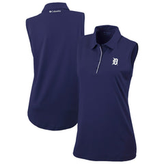 Detroit Tigers Columbia Women's Tend The Ball Sleeveless Polo Clearance