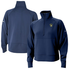 Milwaukee Brewers Columbia Women's Wickhams Hills Raglan Omni-Wick Quarter-Zip Pullover Clearance