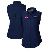 Boston Red Sox Columbia Women's Tamiami Sleeveless Shirt On Sale