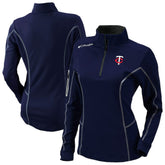 Minnesota Twins Columbia Shotgun Quarter-Zip Top discount