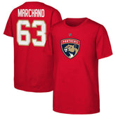 Brad Marchand Florida Panthers - Youth Player Name & Number T-Shirt Red