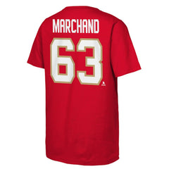 Brad Marchand Florida Panthers - Youth Player Name & Number T-Shirt Red