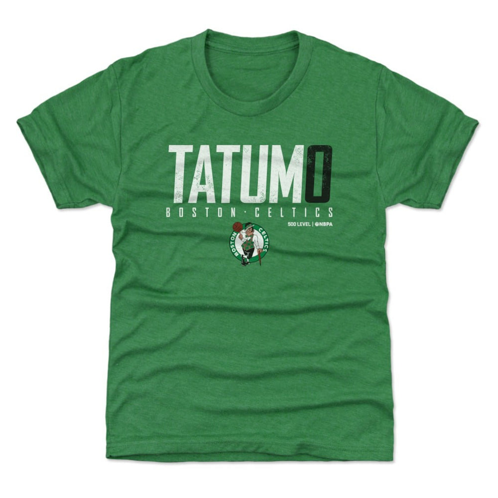 NBA - Jayson Tatum Boston Celtics 500 Level Youth Elite T-Shirt - Kelly Green