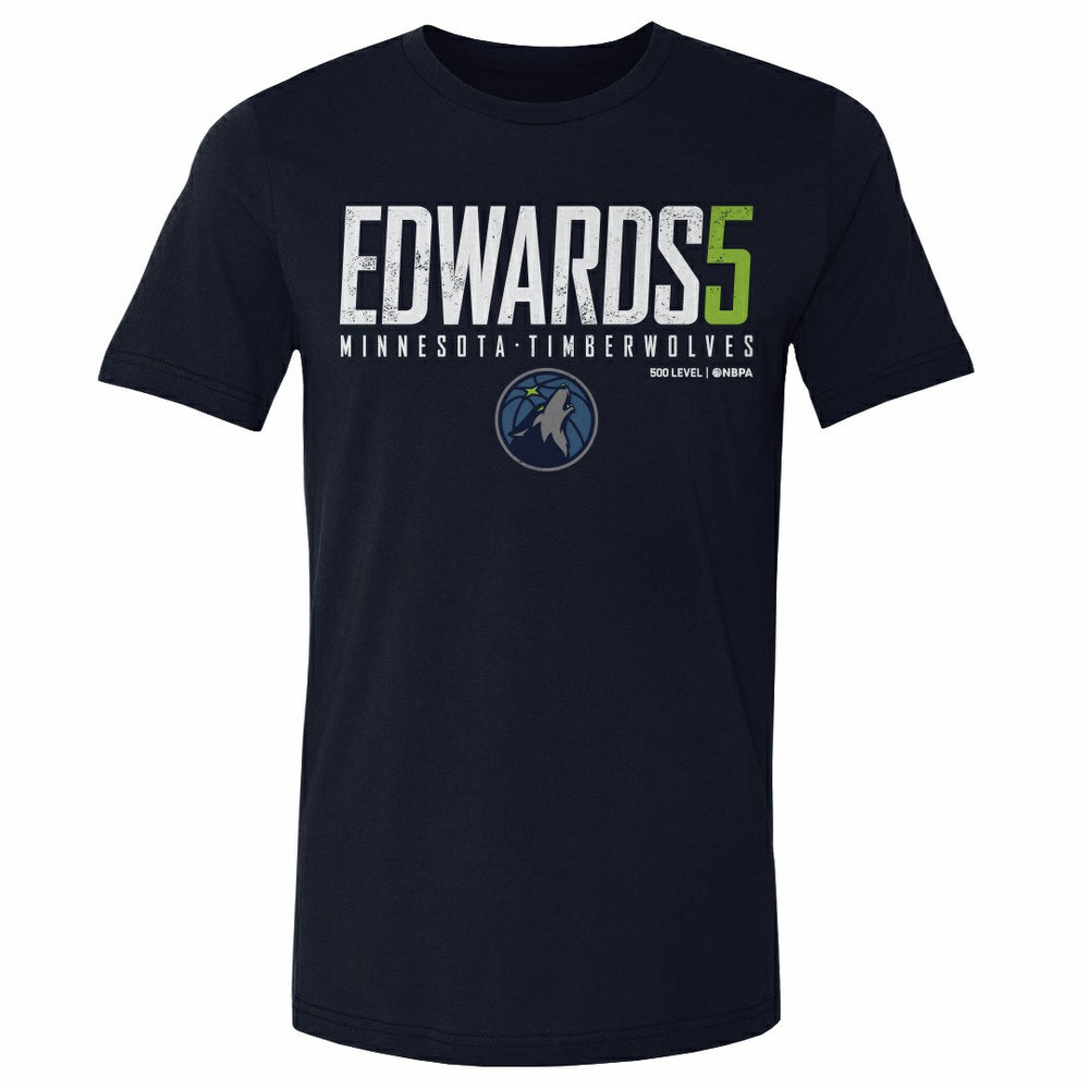 NBA - Anthony Edwards Minnesota Timberwolves 500 Level Elite T-Shirt - Navy