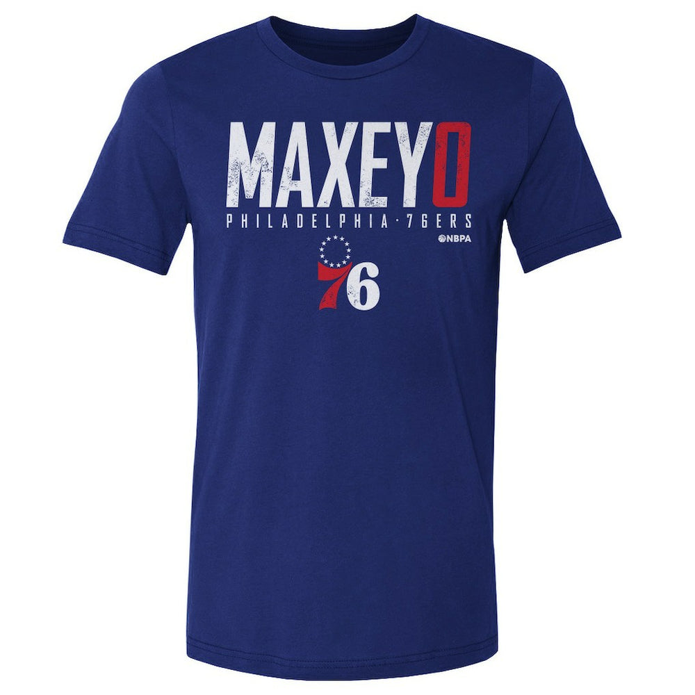 NBA - Tyrese Maxey Philadelphia 76ers 500 Level Elite T-Shirt - Royal
