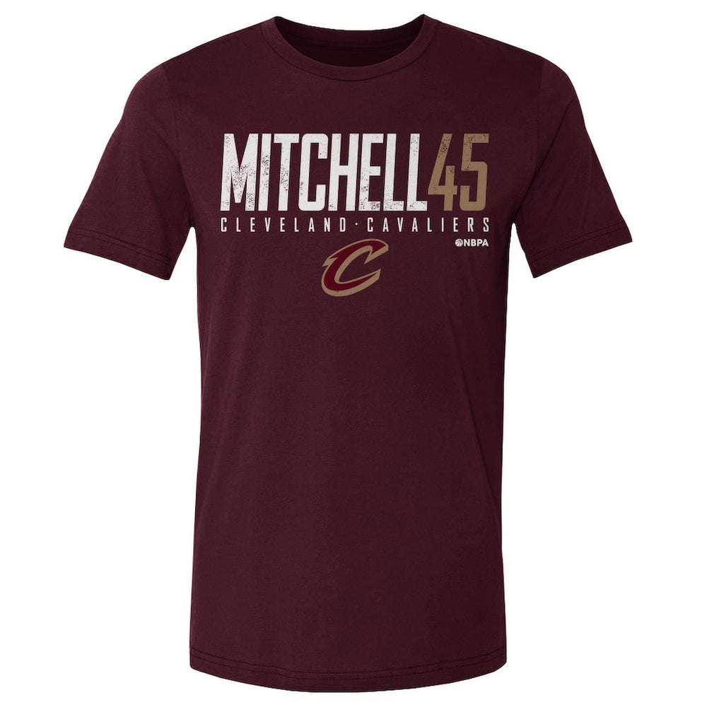 NBA - Donovan Mitchell Cleveland Cavaliers 500 Level Elite T-Shirt - Wine