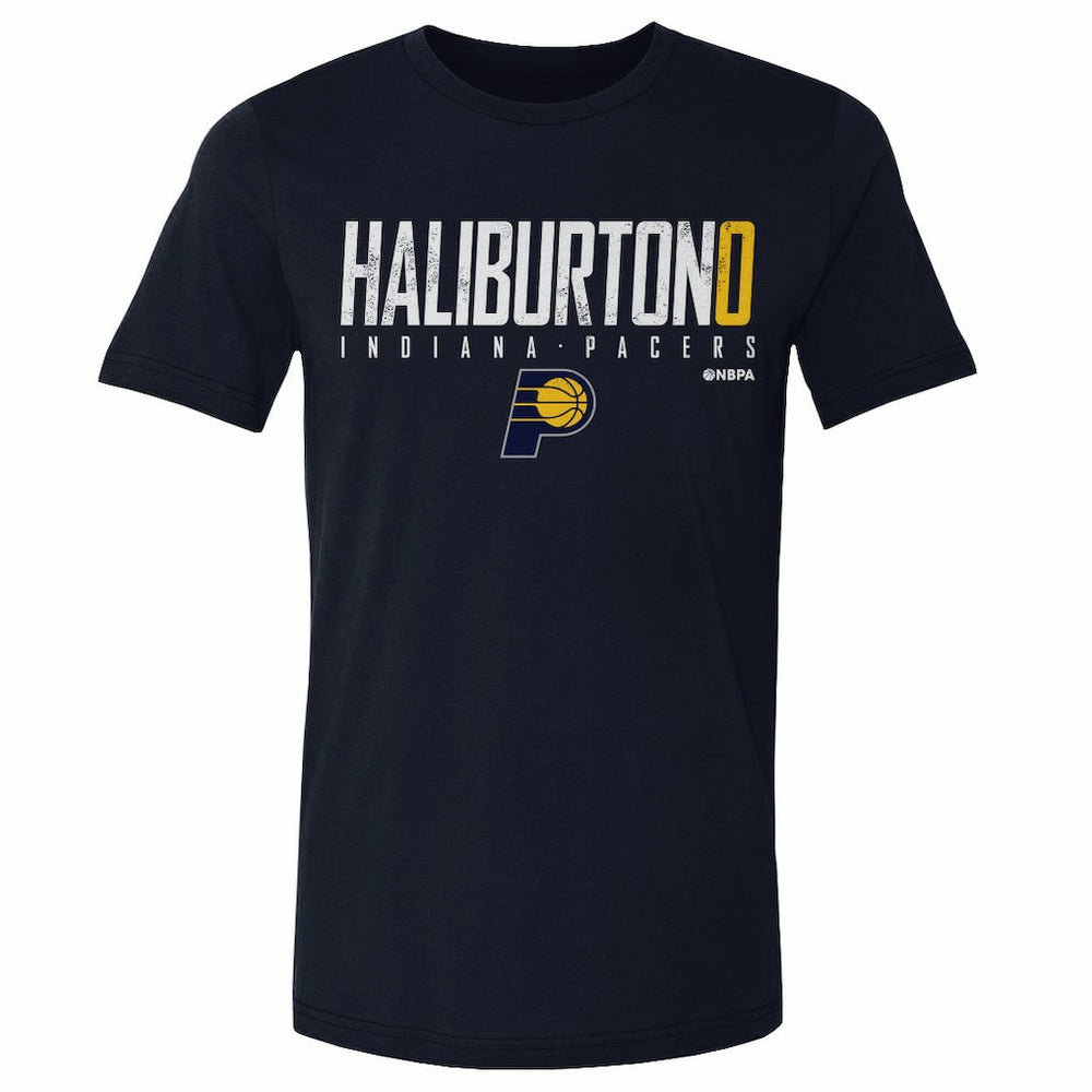 NBA - Tyrese Haliburton Indiana Pacers 500 Level Elite T-Shirt - Navy