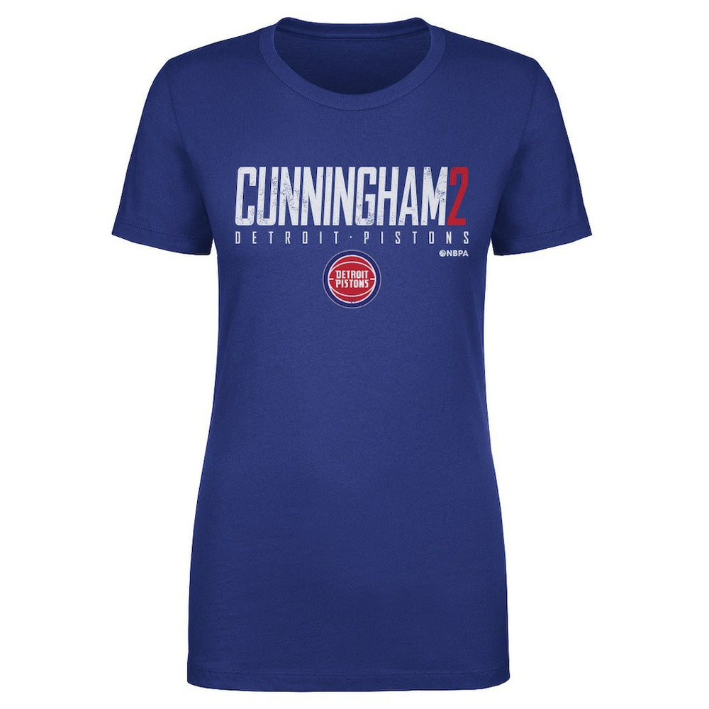 NBA - Cade Cunningham Detroit Pistons 500 Level Women's Elite T-Shirt - Blue