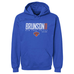 NBA - Jalen Brunson New York Knicks 500 Level Elite Pullover Hoodie - Blue