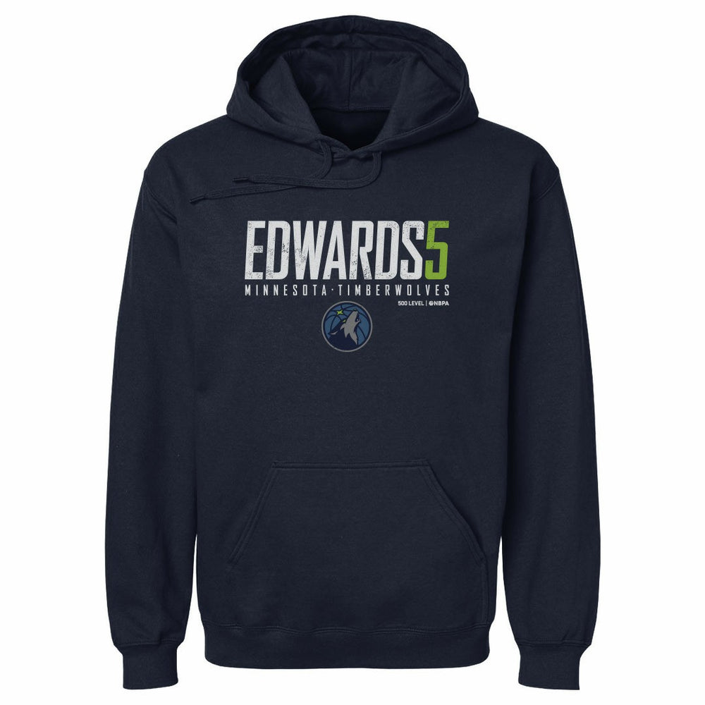 NBA - Anthony Edwards Minnesota Timberwolves 500 Level Elite Pullover Hoodie - Navy