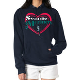 Seattle Mariners G-III 4Her by Carl Banks Women's Double Heart Fleece Pullover Hoodie Near Me
