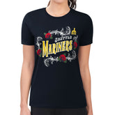 Seattle Mariners G-III 4Her by Carl Banks Women's Super-Slim Fit Lightweight Retro Roses T-Shirt Online