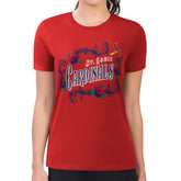 St. Louis Cardinals G-III 4Her by Carl Banks Women's Super-Slim Fit Lightweight Retro Roses T-Shirt for sale