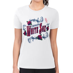 Chicago White Sox G-III 4Her by Carl Banks Women's Super-Slim Fit Lightweight Retro Roses T-Shirt Lifestyle