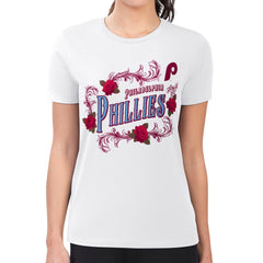 Philadelphia Phillies G-III 4Her by Carl Banks Women's Super-Slim Fit Lightweight Retro Roses T-Shirt Online