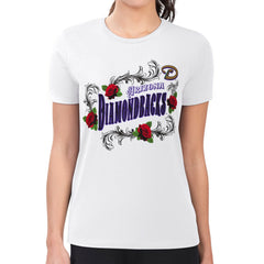 Arizona Diamondbacks G-III 4Her by Carl Banks Women's Super-Slim Fit Lightweight Retro Roses T-Shirt Near Me