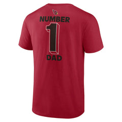 Arizona Cardinals #1 Dad Jersey T-Shirt Cardinal - NFL