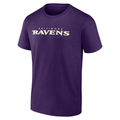 Baltimore Ravens #1 Dad Jersey T-Shirt Purple - NFL