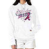 Atlanta Braves Starter Women's Drive-In Pullover Hoodie for sale
