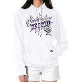Colorado Rockies Starter Women's Drive-In Pullover Hoodie Sale