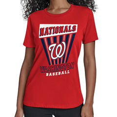 Washington Nationals Starter Women's Poster Print T-Shirt Lifestyle