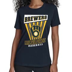 Milwaukee Brewers Starter Women's Poster Print T-Shirt Online
