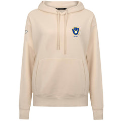 Milwaukee Brewers Levelwear Women's Cooperstown Collection Adorn Core Logo Pullover Hoodie Clearance