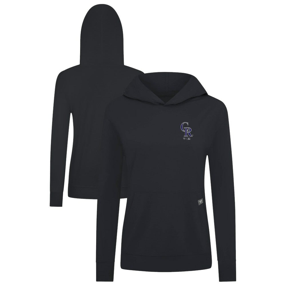 Colorado Rockies Levelwear Women's Cooperstown Collection Relay Core Logo Pullover Hoodie Sale