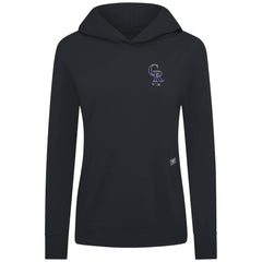 Colorado Rockies Levelwear Women's Cooperstown Collection Relay Core Logo Pullover Hoodie Sale