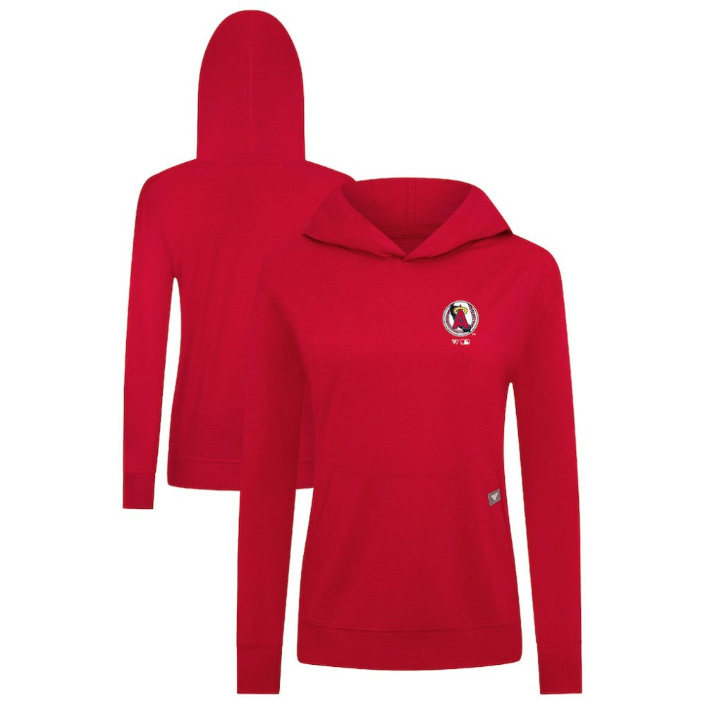 Los Angeles Angels Levelwear Women's Cooperstown Collection Relay Core Logo Pullover Hoodie Online
