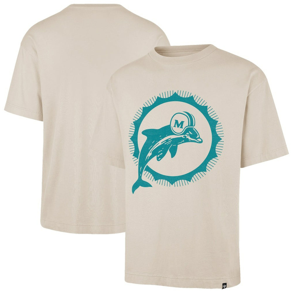 Miami Dolphins '47 Bouldering Imprint Ravine Foundation Throwback T-Shirt Tan - 47 brand