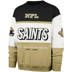 New Orleans Saints '47 Breeze Maximalist Sweatshirt Black/Gold - 47 brand