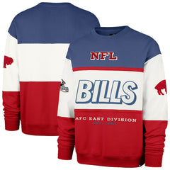 Buffalo Bills '47 Throwback Breeze Maximalist Sweatshirt Royal/Red - 47 brand
