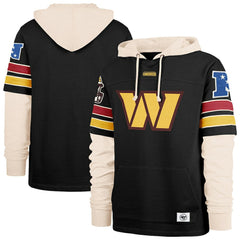 Washington Commanders '47 Split Zone Cornerback Duo Hoodie Black - 47 brand