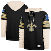 New Orleans Saints '47 Split Zone Cornerback Duo Hoodie Black - 47 brand