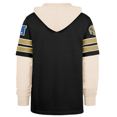 New Orleans Saints '47 Split Zone Cornerback Duo Hoodie Black - 47 brand