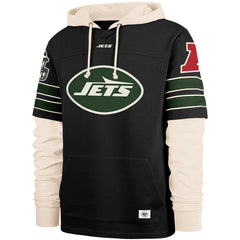 New York Jets '47 Split Zone Cornerback Duo Hoodie Black - 47 brand