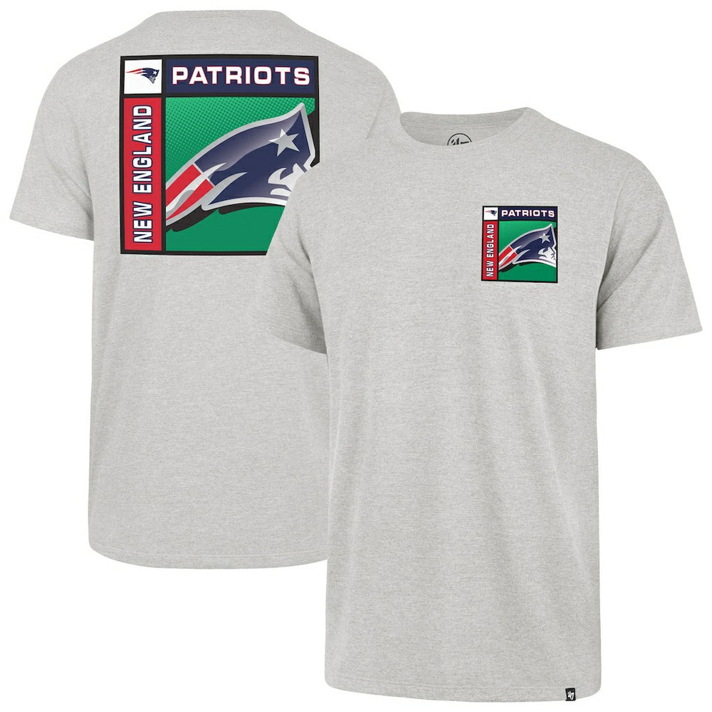 New England Patriots '47 Chrome Plate Franklin T-Shirt Gray - 47 brand