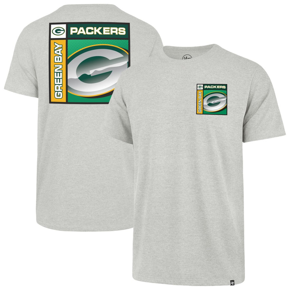 Green Bay Packers '47 Chrome Plate Franklin T-Shirt Gray - 47 brand