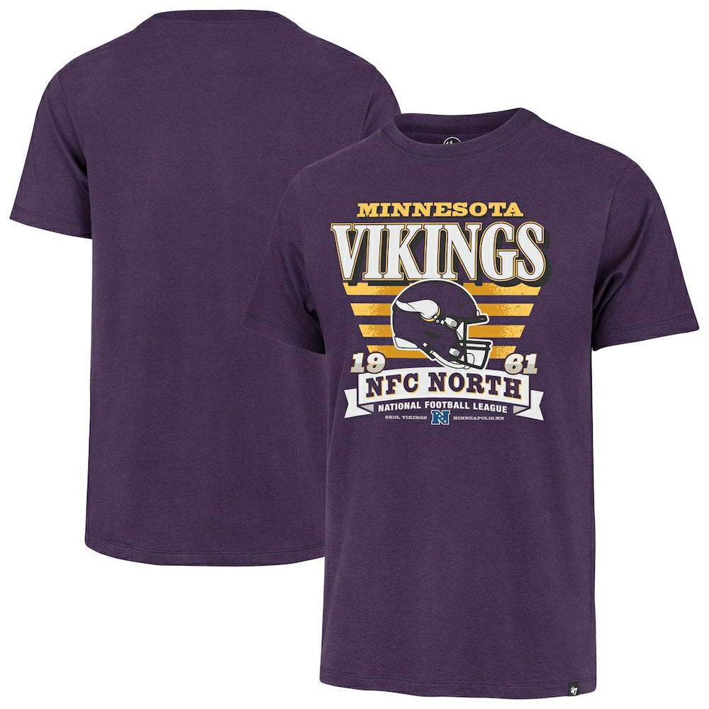 Minnesota Vikings '47 Stripe Splash Franklin T-Shirt Purple - 47 brand