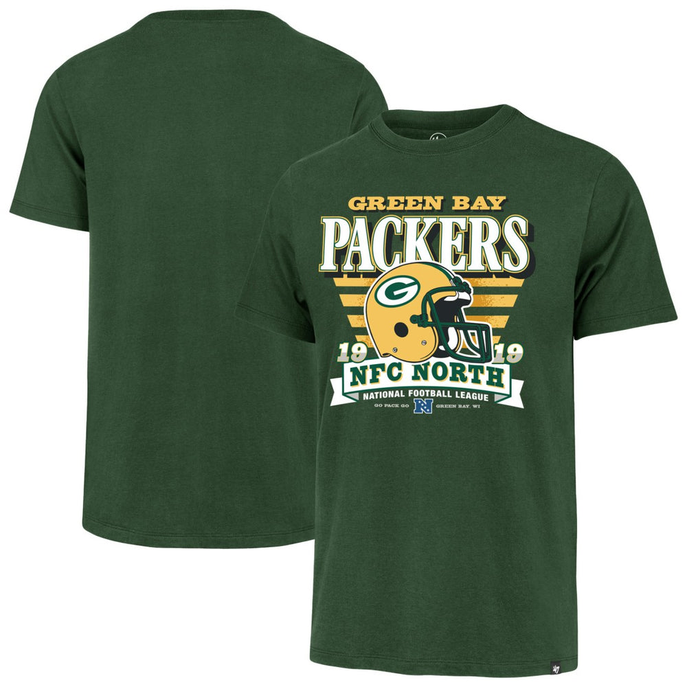 Green Bay Packers '47 Stripe Splash Franklin Throwback T-Shirt Green - 47 brand