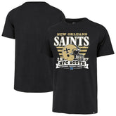 New Orleans Saints '47 Stripe Splash Franklin Throwback T-Shirt Black - 47 brand