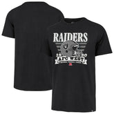 Las Vegas Raiders '47 Stripe Splash Franklin Throwback T-Shirt Black - 47 brand