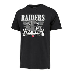 Las Vegas Raiders '47 Stripe Splash Franklin Throwback T-Shirt Black - 47 brand