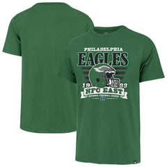 Philadelphia Eagles '47 Stripe Splash Franklin Throwback T-Shirt Kelly Green - 47 brand