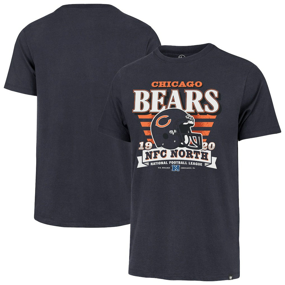 Chicago Bears '47 Stripe Splash Franklin Throwback T-Shirt Navy - 47 brand