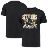 Pittsburgh Steelers '47 Stripe Splash Franklin Throwback T-Shirt Black - 47 brand